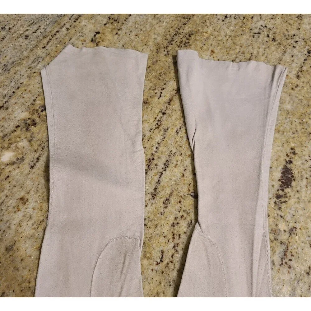 Vintage Size S Gray Suede Leather Formal 16